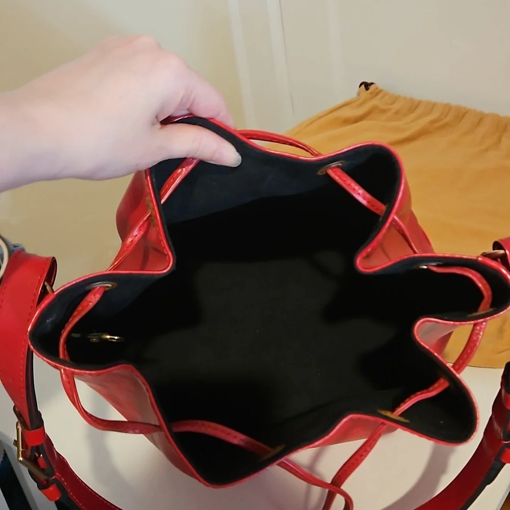 Vintage Louis Vuitton Noe GM in Red Epi Leather with wool dust bag - Picture 10 of 14